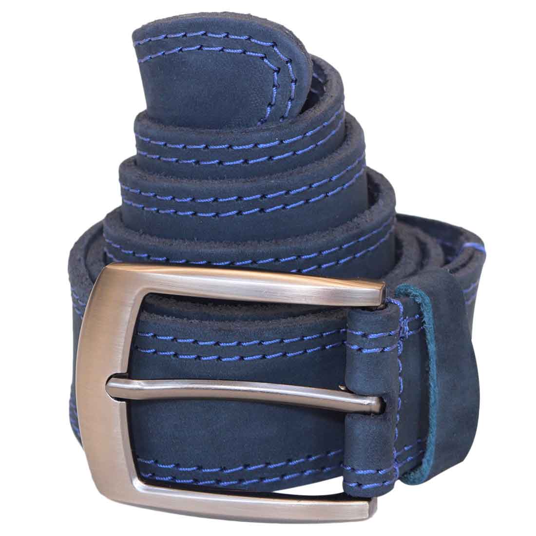 Two Row Stitch Leather Belt