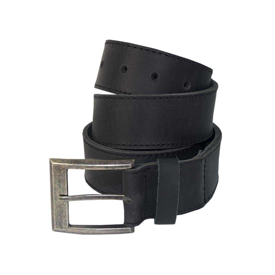 Men's Thick Leather Belt With Inner Pocket