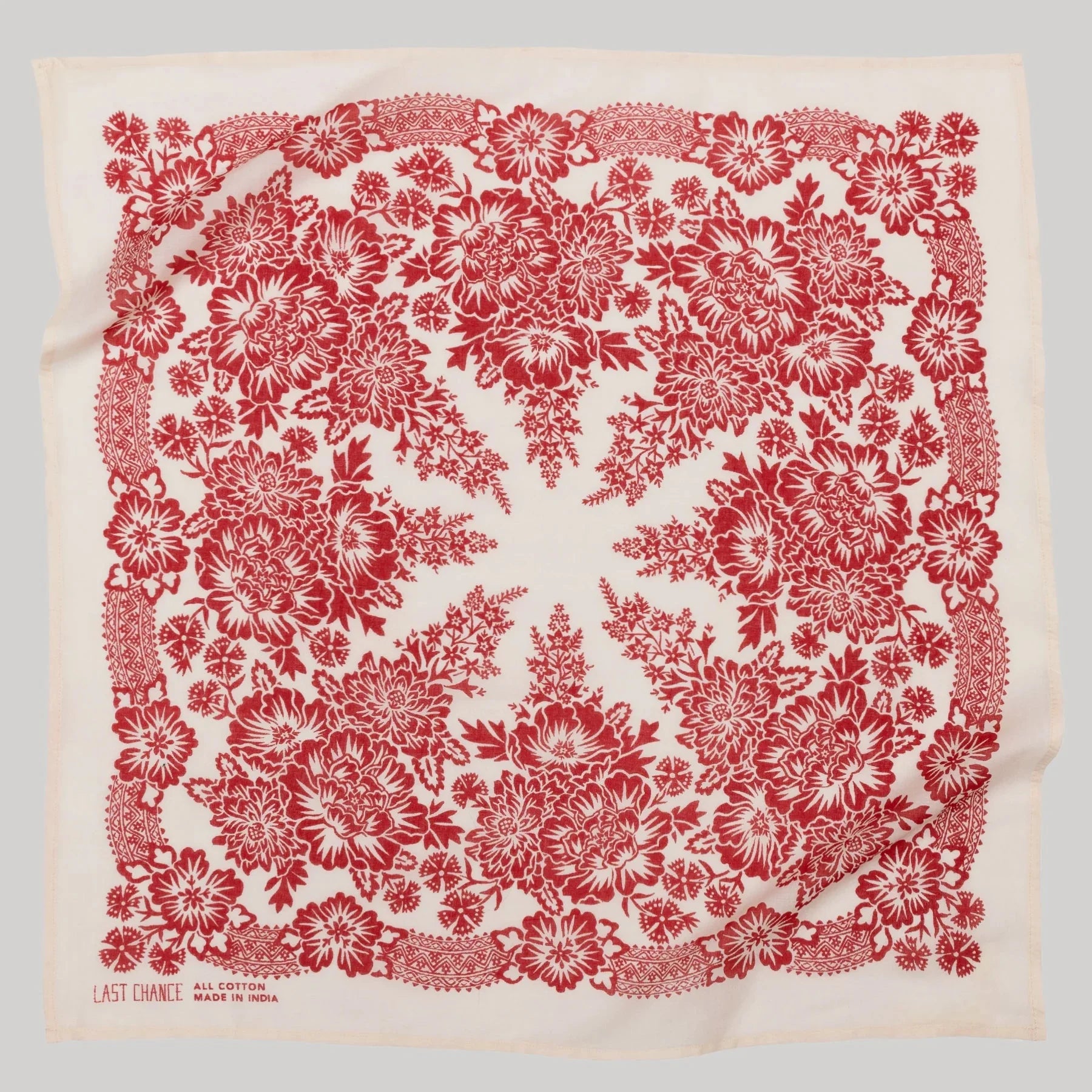 Blossom Bandana Bandanas Last Chance Textiles Red Sand