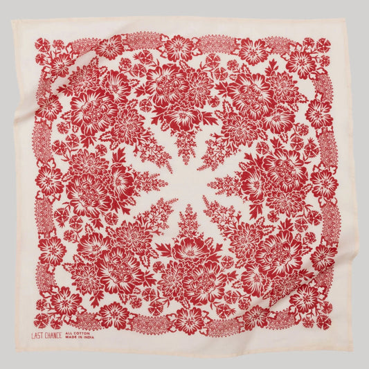 Blossom Bandana Bandanas Last Chance Textiles Red Sand