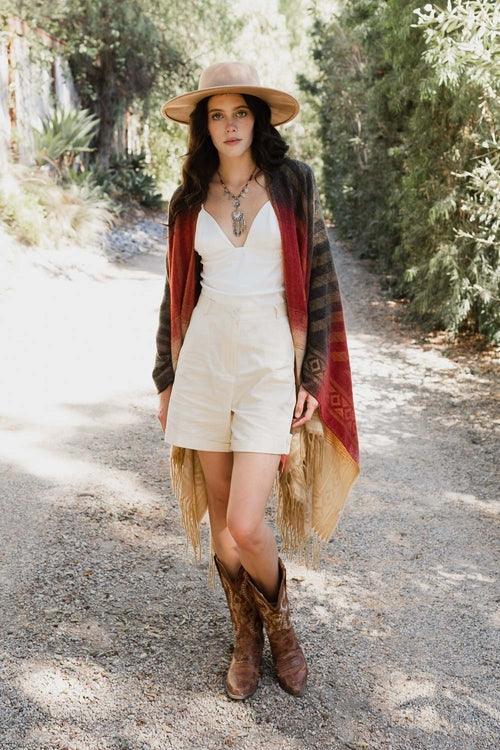 Bohemian Style Color Blend Tassel Serape - Zoter Shop