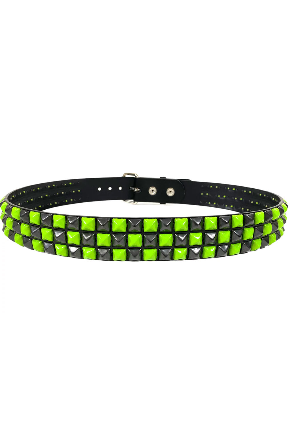 Slime Scene Checkered Belt [GREEN/BLACK]