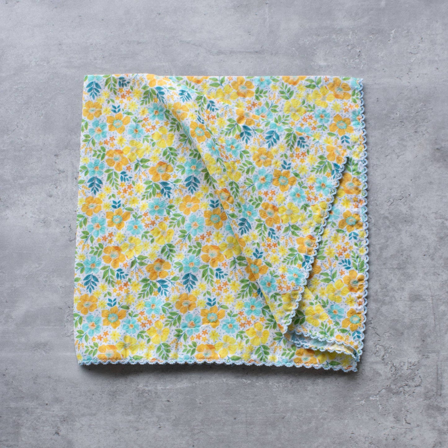 Tropical Floral Cotton Scarf