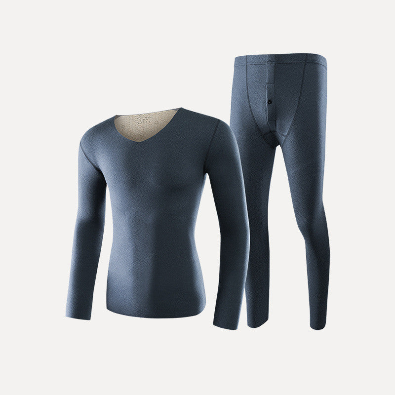 Patch Thermal Underwear Suit Seamless Slim Fitting Velvet Silk Winter Keep Warm