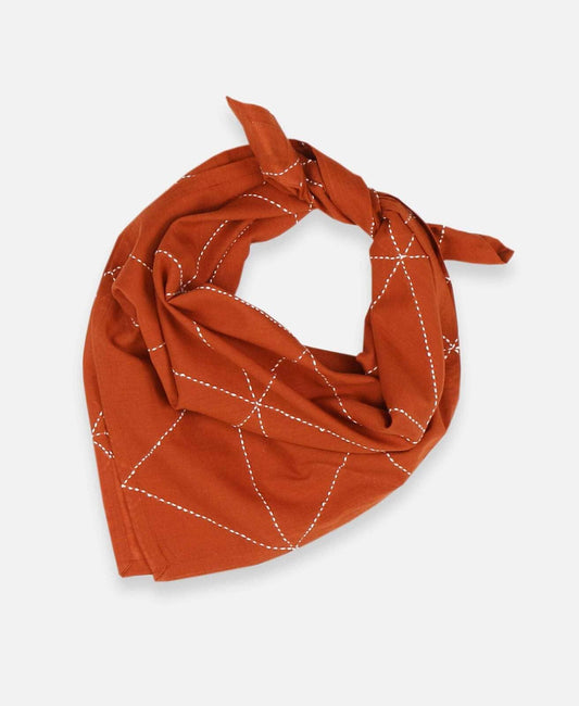Graph Stitch Bandana Bandanas Anchal Rust