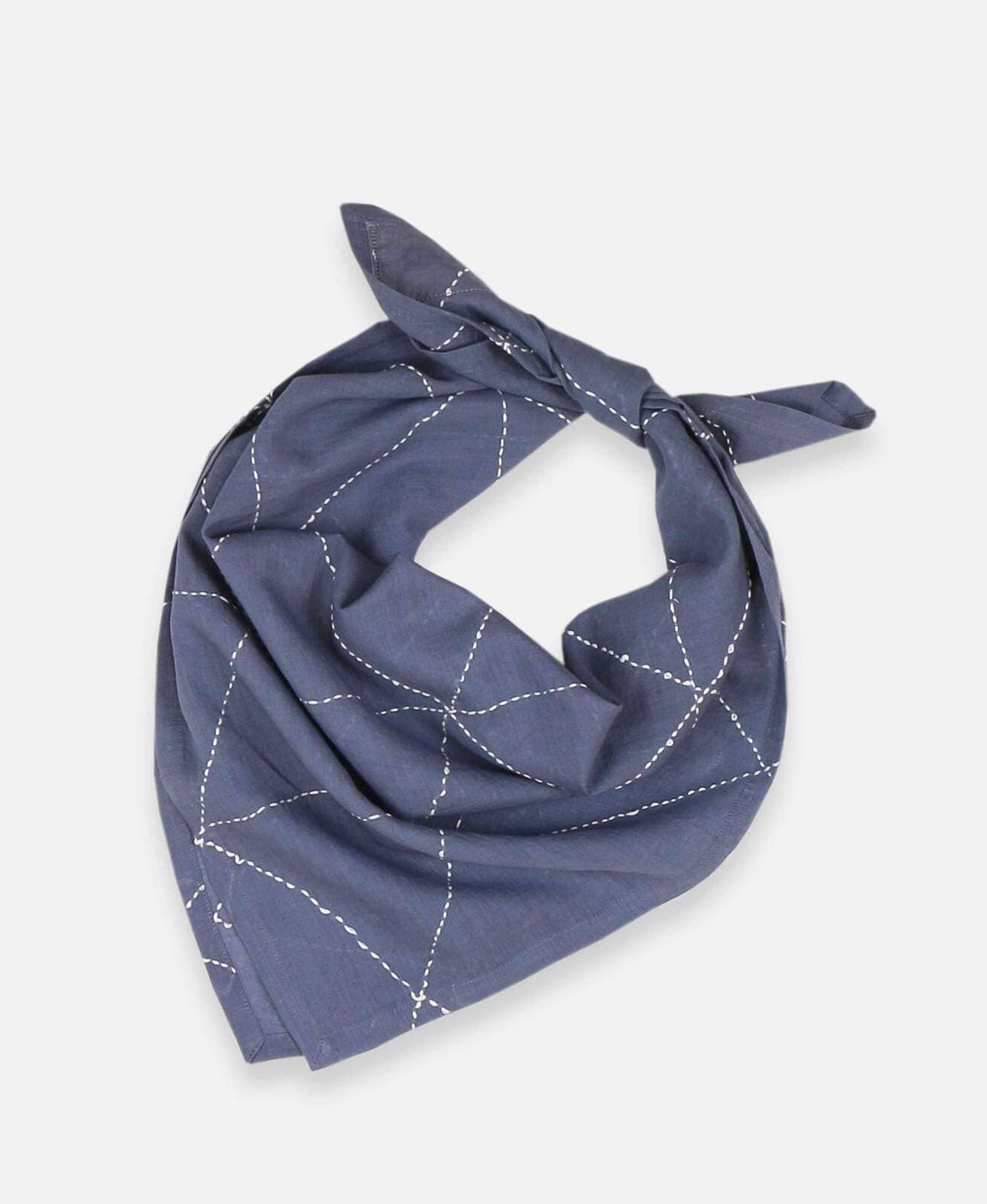 Graph Stitch Bandana Bandanas Anchal Slate