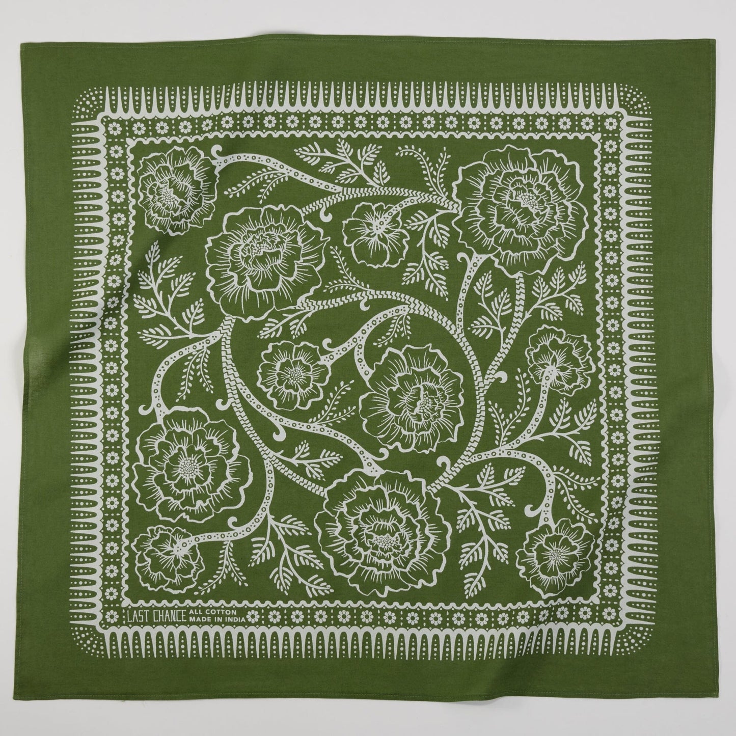 Last Chance Textiles Cotton Ramble Bandana | Cactus Bandanas Last Chance Textiles