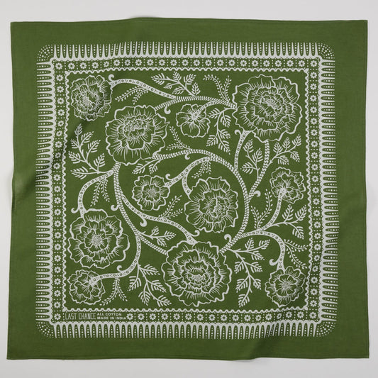 Last Chance Textiles Cotton Ramble Bandana | Cactus Bandanas Last Chance Textiles