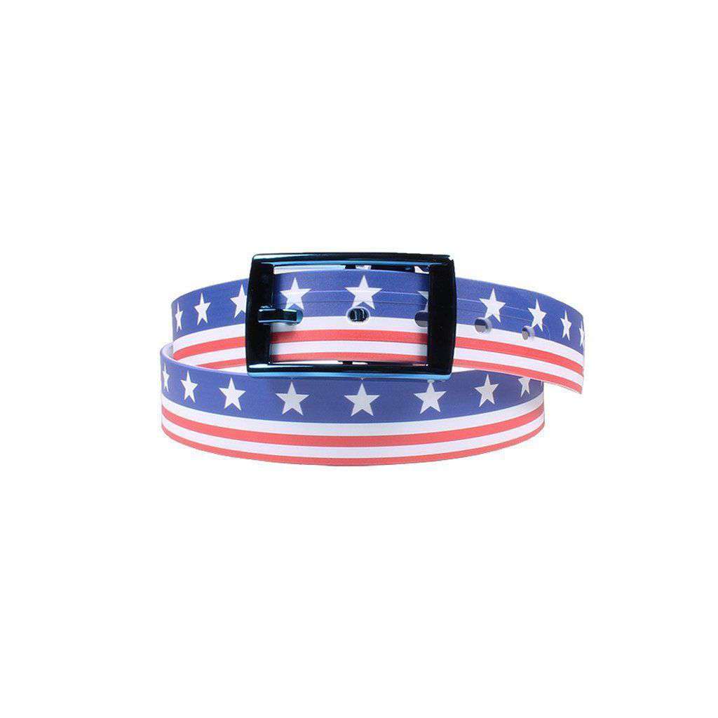 Americana Throwback Belt with Blue Chrome Buckle by C4 Belts