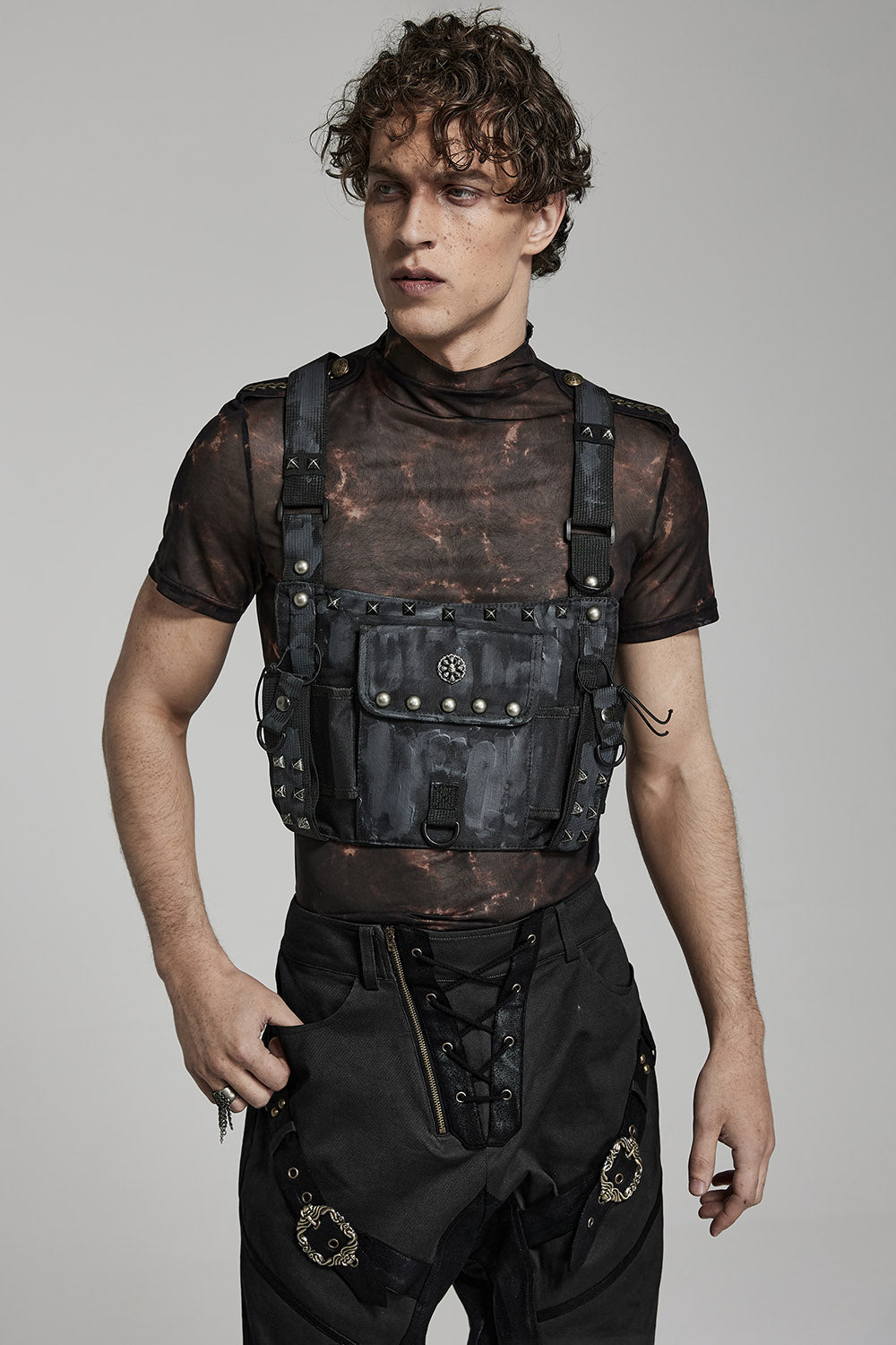 Punk Trenches Chest Harness Bag