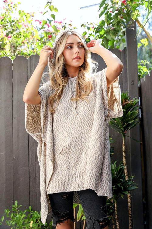 Mosaic Modernized Hooded Poncho - zoter Shop