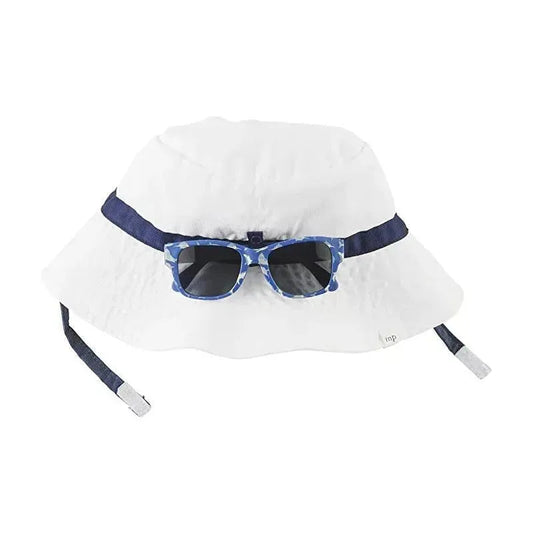 Mud Pie Navy Hat & Sunglasses Set