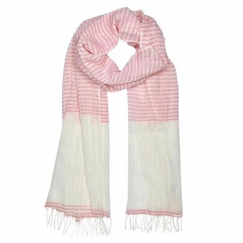 Airy Cotton Stripe Scarf - zoter Shop