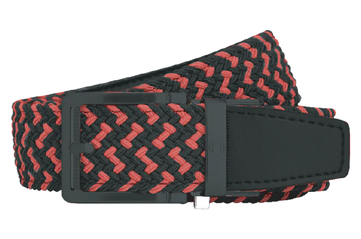 Braided Scarlet & Black Belt