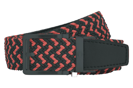 Braided Scarlet & Black Belt