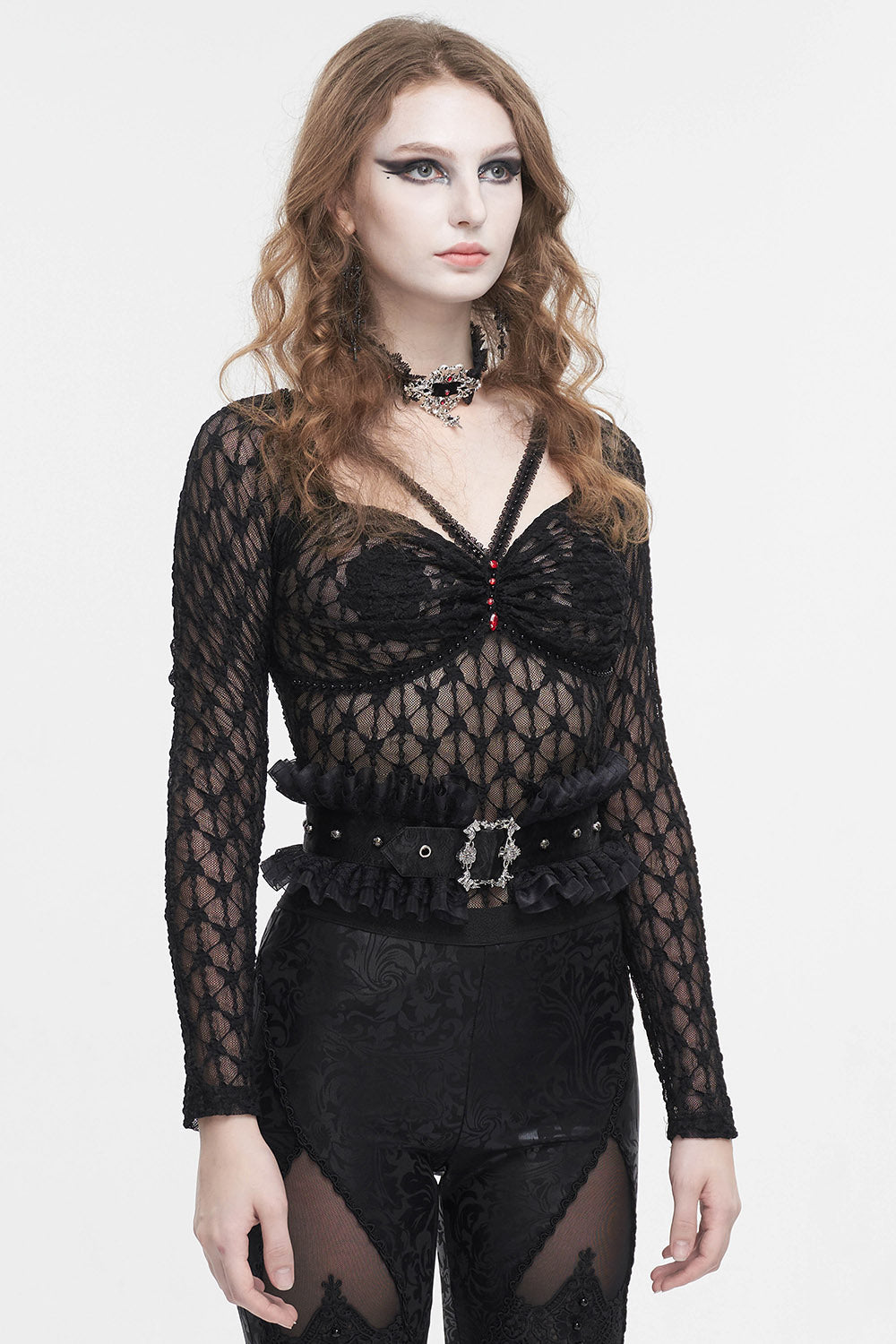 Ruffled High-Waisted Belt