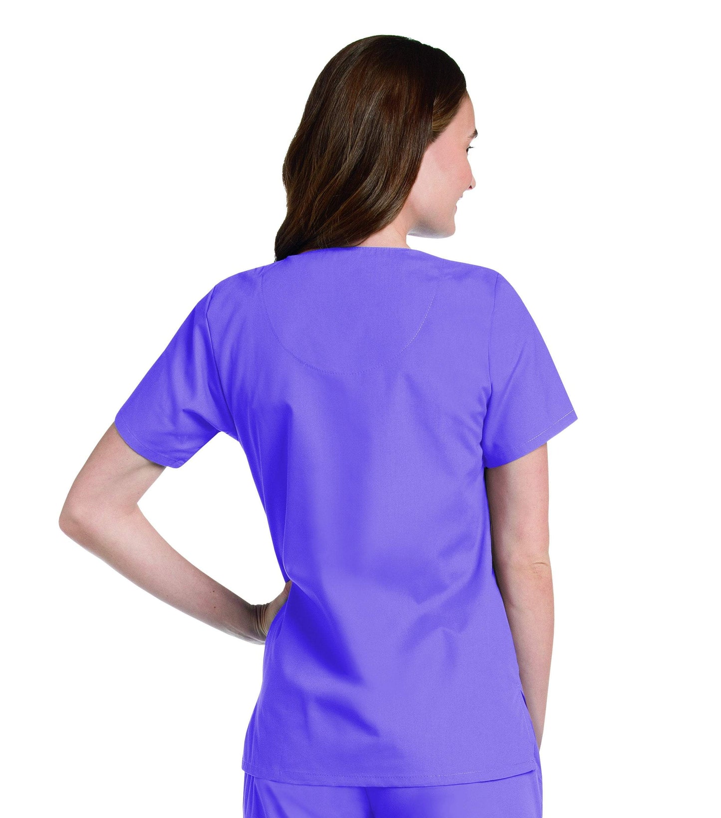 Women's Snap Front V-Neck Tunic Top, 2XL to 5XL, by Landau