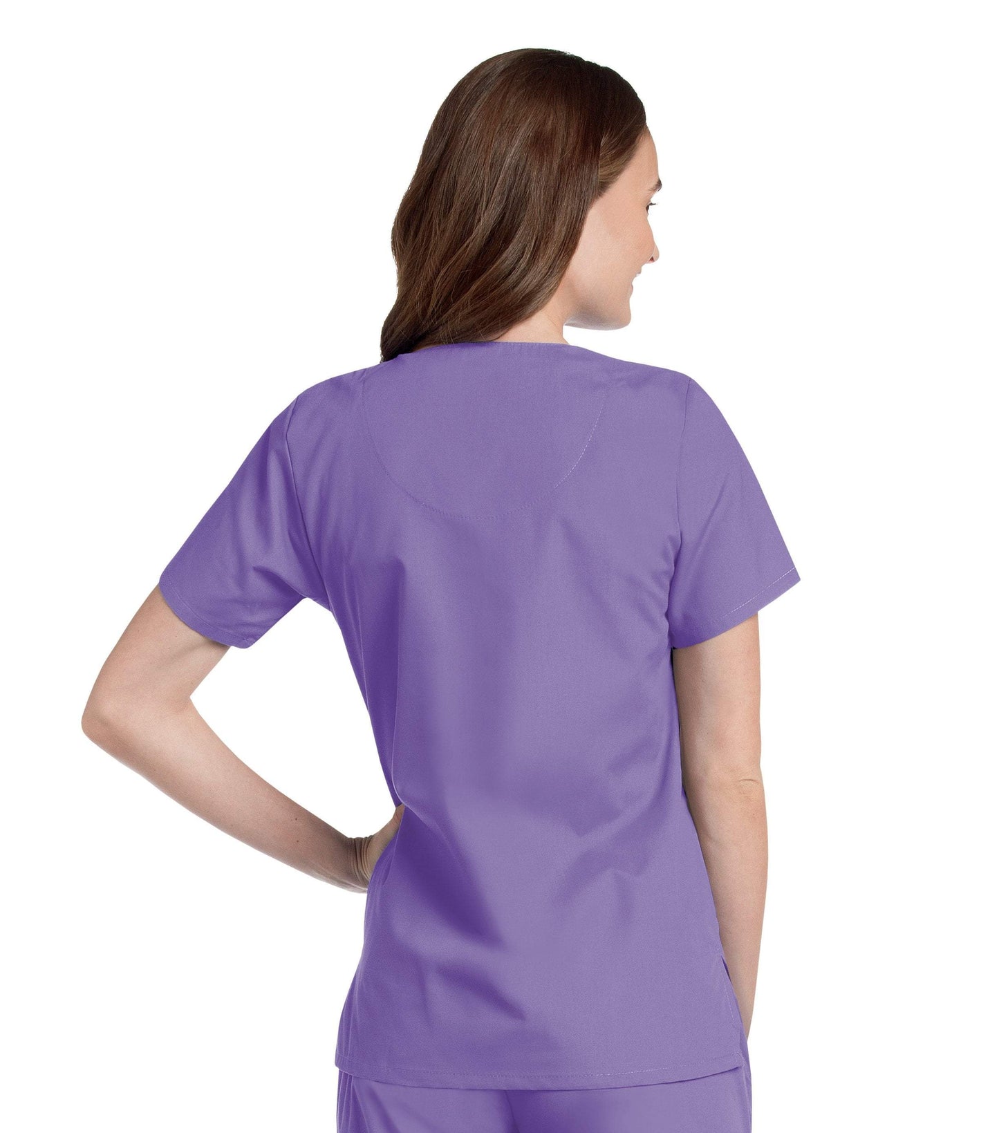 Women's Snap Front V-Neck Tunic Top, 2XL to 5XL, by Landau