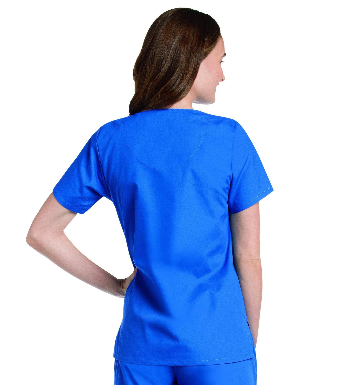 Women's Snap Front V-Neck Tunic Top, 2XL to 5XL, by Landau