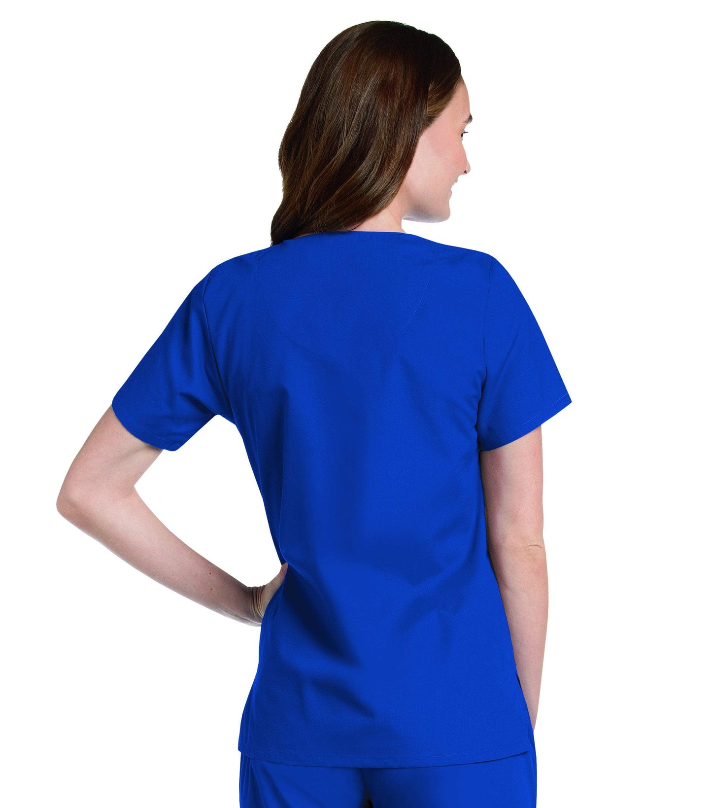 Women's Snap Front V-Neck Tunic Top, 2XL to 5XL, by Landau