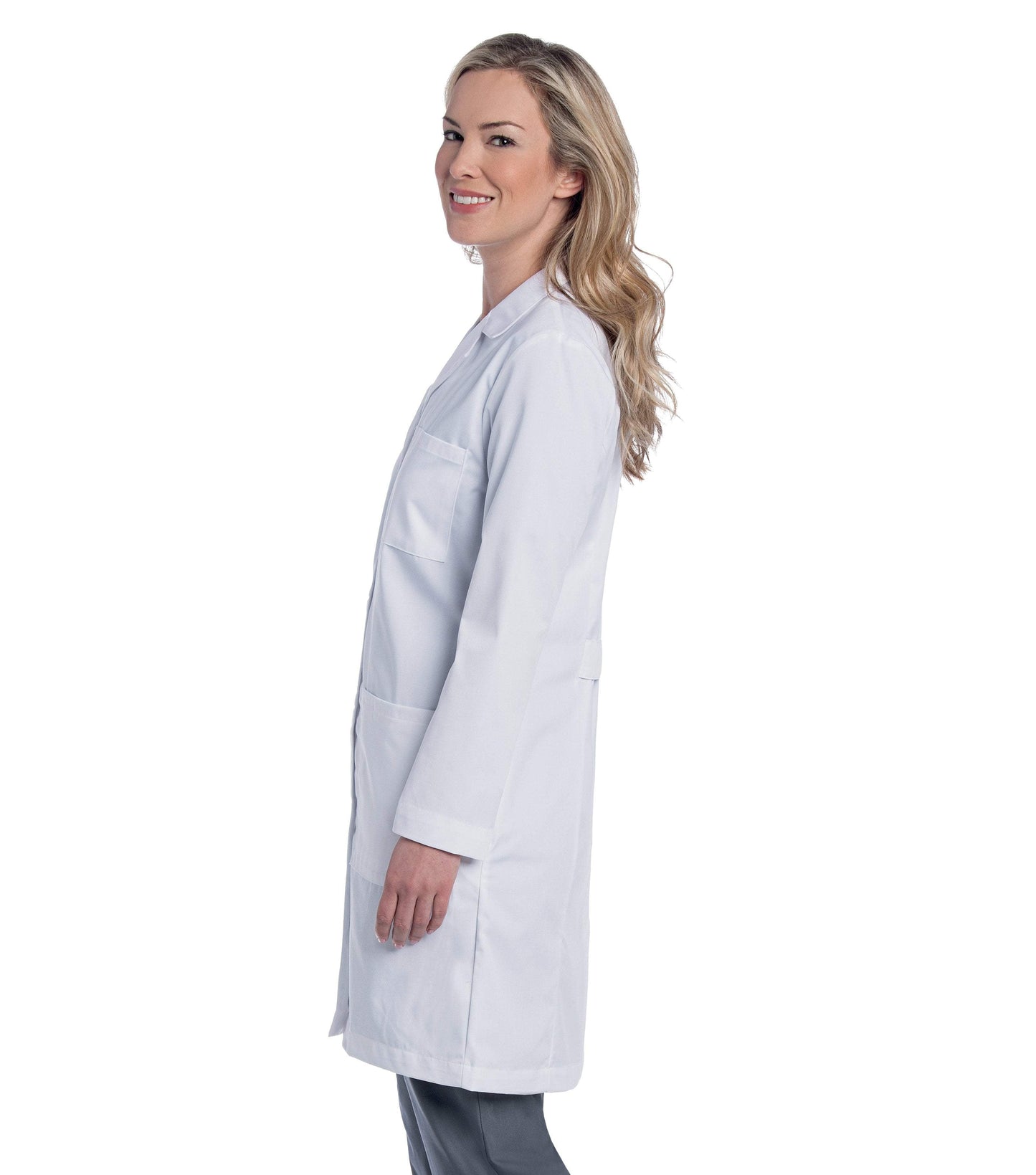 Women's Lab Coat with 4 Button Closure by Landau